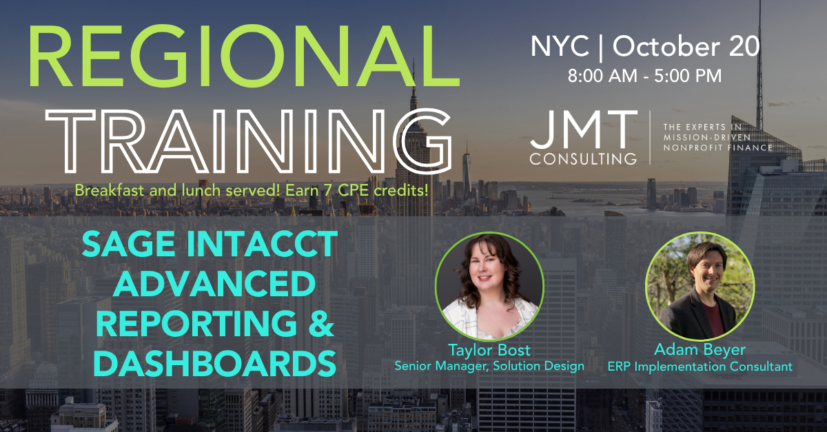 NYC Sage Intacct Training - Day 1