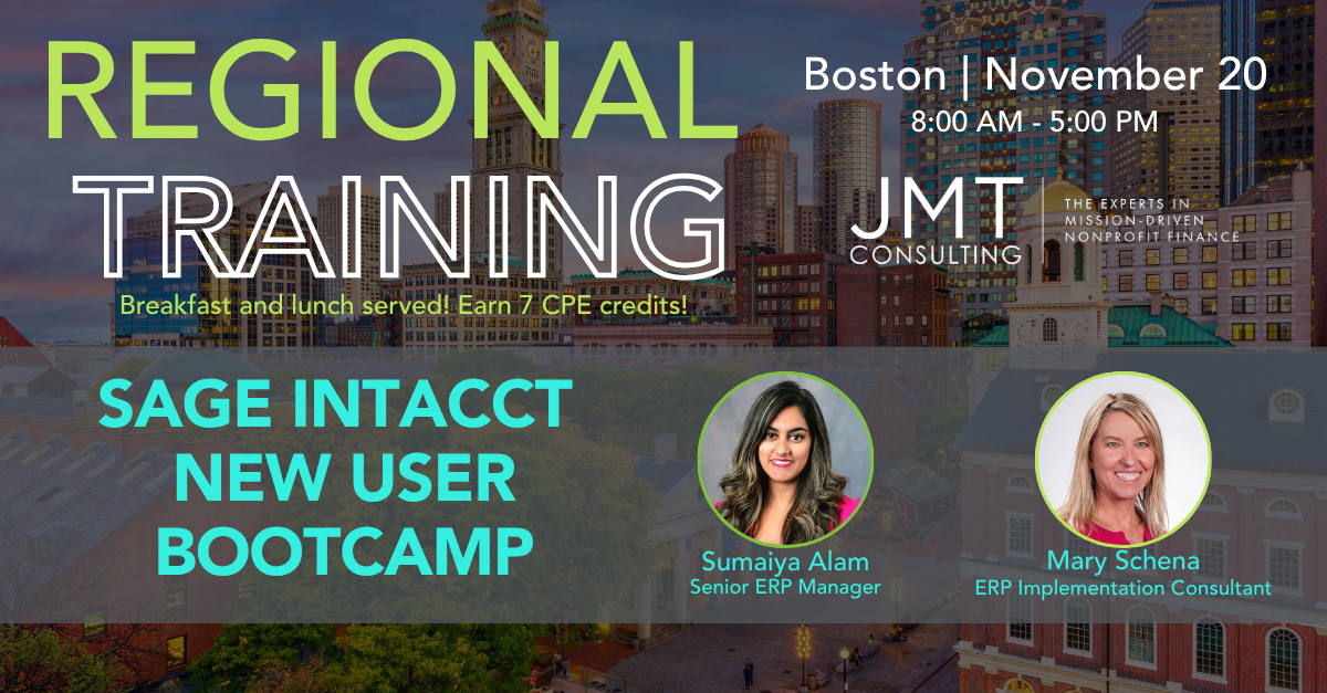 Boston Sage Intacct Training