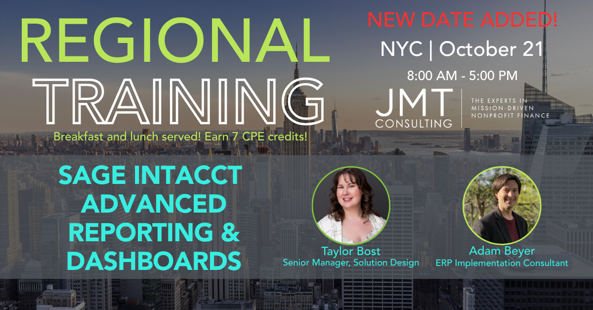 NYC Sage Intacct Training - Day 2